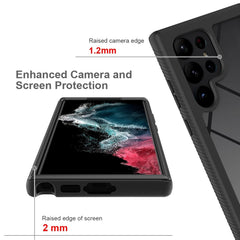 For Samsung Galaxy S23 Ultra PC + TPU Hybrid Cover Full Protection PET Screen Protector Phone Case