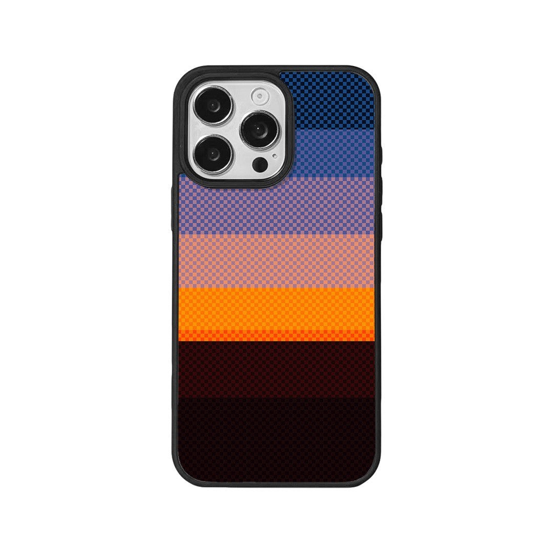 EYCASE For iPhone 16 Pro Max Magnetic Case  Kevlar Series UV Printed Black Edge TPU Acrylic Phone Cover - TechGearPal
