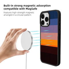 EYCASE For iPhone 16 Pro Max Magnetic Case  Kevlar Series UV Printed Black Edge TPU Acrylic Phone Cover - TechGearPal