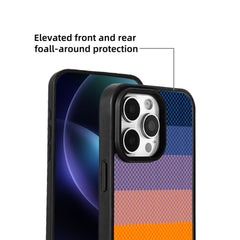 EYCASE For iPhone 16 Pro Max Magnetic Case  Kevlar Series UV Printed Black Edge TPU Acrylic Phone Cover - TechGearPal
