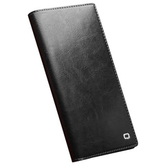 QIALINO For Samsung Galaxy S23 Ultra Shockproof Genuine Leather Phone Case Business Style Anti-Scratch Flip Cover Wallet Stand