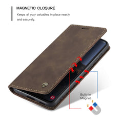 CASEME 013 Series For Samsung Galaxy S23+ Stand Function PU Leather Wallet Case Full Protection Magnetic Auto-absorbed Phone Case