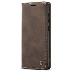 CASEME 013 Series For Samsung Galaxy S23+ Stand Function PU Leather Wallet Case Full Protection Magnetic Auto-absorbed Phone Case