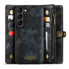CASEME 008 Series for Samsung Galaxy S23+ Multi-Functional PU Leather Hands-free Stand Flip Cover Detachable Magnetic Zipper Wallet Case