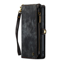CASEME 008 Series for Samsung Galaxy S23+ Multi-Functional PU Leather Hands-free Stand Flip Cover Detachable Magnetic Zipper Wallet Case