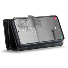 CASEME 008 Series for Samsung Galaxy S23+ Multi-Functional PU Leather Hands-free Stand Flip Cover Detachable Magnetic Zipper Wallet Case
