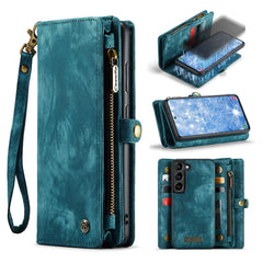 CASEME 008 Series for Samsung Galaxy S23+ Multi-Functional PU Leather Hands-free Stand Flip Cover Detachable Magnetic Zipper Wallet Case