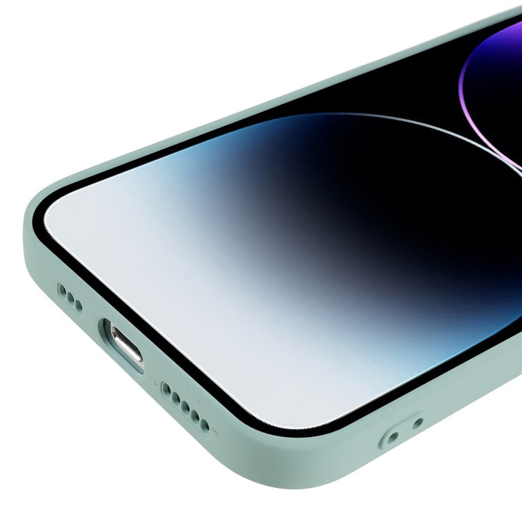 For iPhone 14 Pro Soft TPU Rubberized Phone Case Anti-Scratch Fiber Lining Protective Cover - TechGearPal