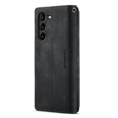 For Samsung Galaxy S23+ Phone Cases with Strap CASEME C30 Zipper Multiple Card Holder PU Leather Cover