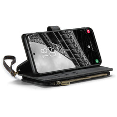 For Samsung Galaxy S23+ Phone Cases with Strap CASEME C30 Zipper Multiple Card Holder PU Leather Cover