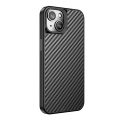 For iPhone 14 Plus Shockproof Phone Case Kevlar Fiber TPU Magnetic Anti-scratch Back Cover - TechGearPal