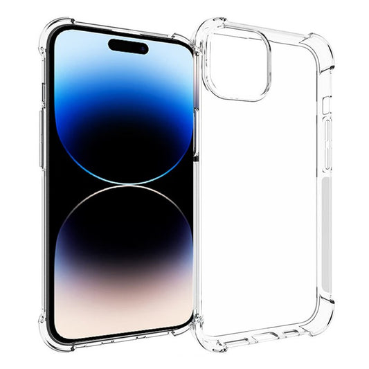 For iPhone 15 Super Clear TPU Cell Phone Case Non-Slip Anti-Dust Mobile Phone Back Cover Shell - TechGearPal