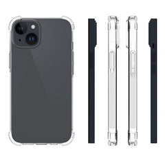 For iPhone 15 Super Clear TPU Cell Phone Case Non-Slip Anti-Dust Mobile Phone Back Cover Shell - TechGearPal