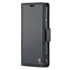For Samsung Galaxy S23+ Leather Case CASEME 023 RFID Blocking 3 Card Slot Mobile Cover