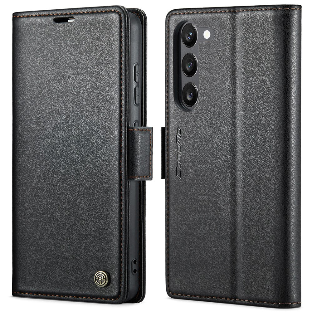 For Samsung Galaxy S23+ Leather Case CASEME 023 RFID Blocking 3 Card Slot Mobile Cover - TechGearPal