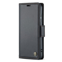 For Samsung Galaxy S23 Leather Case CASEME 023 RFID Blocking 3 Card Slot Mobile Cover