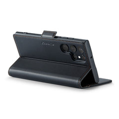 For Samsung Galaxy S22 Ultra 5G Leather Case CASEME 023 RFID Blocking 3 Card Slot Mobile Cover
