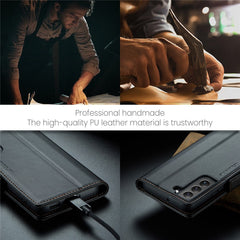 Für Samsung Galaxy S22 5G Ledertasche CASEME 023 RFID-Blockierung 3 Kartensteckplatz Mobile Cover 