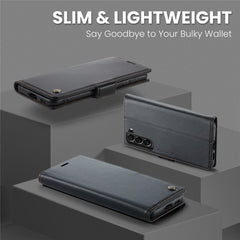 Für Samsung Galaxy S22 5G Ledertasche CASEME 023 RFID-Blockierung 3 Kartensteckplatz Mobile Cover 