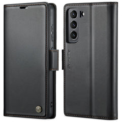 Für Samsung Galaxy S22 5G Ledertasche CASEME 023 RFID-Blockierung 3 Kartensteckplatz Mobile Cover 