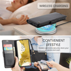 Für Samsung Galaxy S22 5G Ledertasche CASEME 023 RFID-Blockierung 3 Kartensteckplatz Mobile Cover 