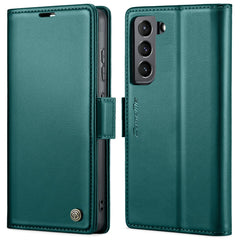 Für Samsung Galaxy S22 5G Ledertasche CASEME 023 RFID-Blockierung 3 Kartensteckplatz Mobile Cover 