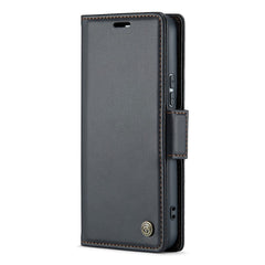 Étui en cuir CASEME 023 pour Samsung Galaxy S22+ 5G, blocage RFID, 3 emplacements pour cartes 