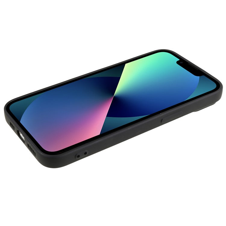 For iPhone 13 mini Rubberized TPU Case Fiber Lining Scratch Resistant Phone Cover - TechGearPal