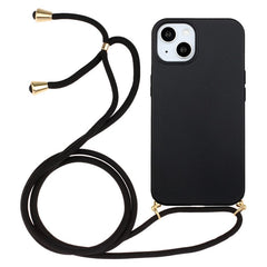 For iPhone 15 Eco Friendly Phone Case Compostable Wheat Straw+TPU Shock Absorbing Cover with Lanyard - TechGearPal