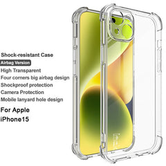 IMAK Anti-scratch Phone Case for iPhone 15 , Ultra Clear Back Cover Flexible TPU Phone Cover - TechGearPal