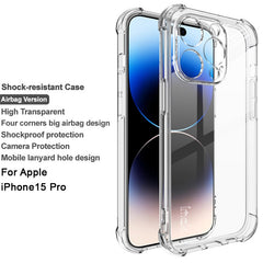 IMAK For iPhone 15 Pro Anti-scratch Super Clear Back Cover Soft TPU Phone Case - TechGearPal