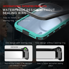 SHELLBOX Dot+ Series Compatible with MagSafe Phone Case for iPhone 15 IP68 Waterproof PC+TPU Clear Phone Cover - TechGearPal