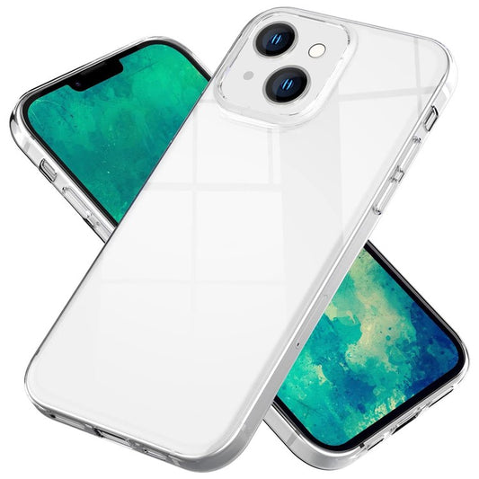 Anti-fingerprint Transparent TPU Case for iPhone 15 , Anti-scratch Protective Phone Cover - TechGearPal