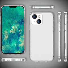 Anti-fingerprint Transparent TPU Case for iPhone 15 , Anti-scratch Protective Phone Cover - TechGearPal