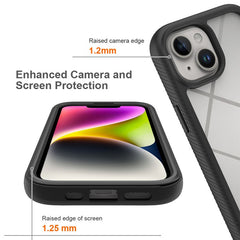 For iPhone 15 Full Protection Phone Case 3-in-1 Anti-Drop TPU+PC Cover with PET Screen Protector - TechGearPal
