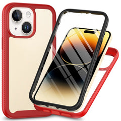 For iPhone 15 Full Protection Phone Case 3-in-1 Anti-Drop TPU+PC Cover with PET Screen Protector - TechGearPal
