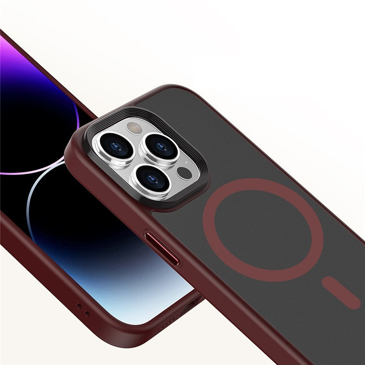 Magnetic Case for iPhone 15 Pro Compatible with MagSafe Skin-touch PC+TPU Matte Phone Cover - TechGearPal