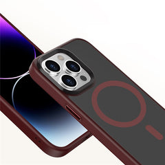Magnetic Case for iPhone 15 Pro Compatible with MagSafe Skin-touch PC+TPU Matte Phone Cover - TechGearPal