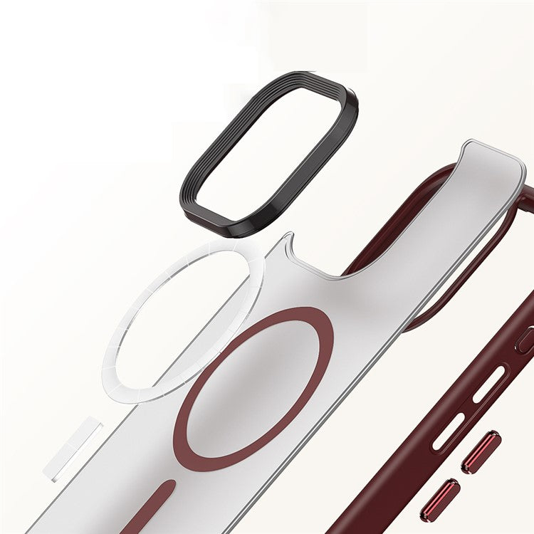 Magnetic Case for iPhone 15 Pro Compatible with MagSafe Skin-touch PC+TPU Matte Phone Cover - TechGearPal