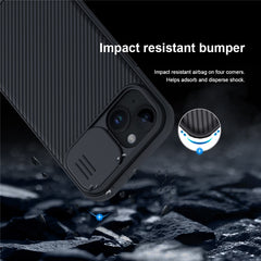 NILLKIN CamShield Pro Series for iPhone 15 Slide Camera Lid Phone Case PC+TPU Anti-drop Cove - TechGearPal