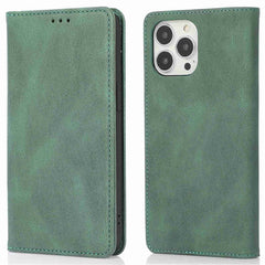 For iPhone 15 Pro Max PU Leather Wallet Phone Case Magnetic Closing Anti-drop Stand Cover - TechGearPal