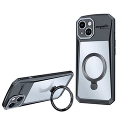 XUNDD For iPhone 15 Plus Ring Kickstand Phone Cover Shockproof PC+TPU Phone Case Compatible with MagSafe - TechGearPal