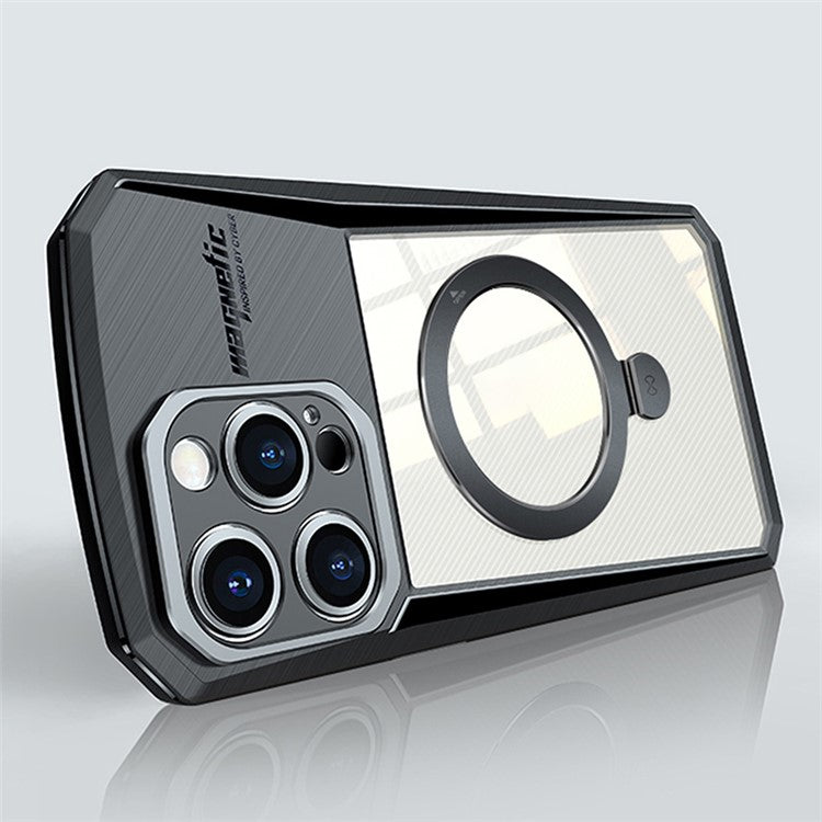 XUNDD For iPhone 15 Plus Ring Kickstand Phone Cover Shockproof PC+TPU Phone Case Compatible with MagSafe - TechGearPal