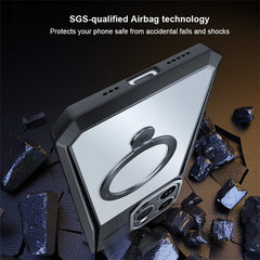XUNDD For iPhone 15 Plus Ring Kickstand Phone Cover Shockproof PC+TPU Phone Case Compatible with MagSafe - TechGearPal