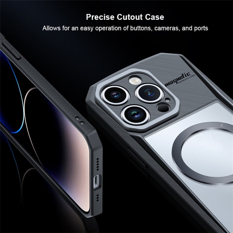 XUNDD For iPhone 15 Plus Ring Kickstand Phone Cover Shockproof PC+TPU Phone Case Compatible with MagSafe - TechGearPal