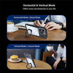 XUNDD For iPhone 15 Plus Ring Kickstand Phone Cover Shockproof PC+TPU Phone Case Compatible with MagSafe - TechGearPal