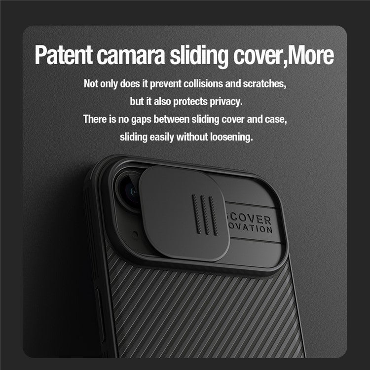 NILLKIN CamShield Pro Case for iPhone 15 Plus Magnetic Phone Cover Camera Lens Protection PC+TPU Cas - TechGearPal