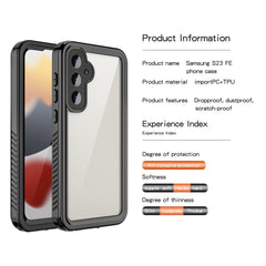 REDPEPPER FS Series for Samsung Galaxy S23 FE Snorkeling Diving Case Full Protection IP68 Waterproof Clear Phone Cover