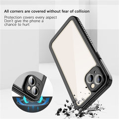 REDPEPPER FS Series for iPhone 15 Plus All-inclusive Phone Case IP68 Waterproof Dustproof Snowproof Clear Cover - TechGearPal