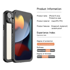 REDPEPPER FS Series for iPhone 15 Plus All-inclusive Phone Case IP68 Waterproof Dustproof Snowproof Clear Cover - TechGearPal